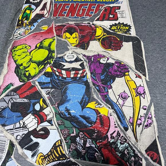 🦸‍♂️ Marvel Avengers Comic Graphic Tee – Grey [Size: L] - Picture 4 of 4